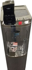 Coffee Maker & Water Cooler, K-cup Compatible, a True Stainless Steel Water Dispenser