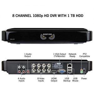 NIGHT OWL C-841-A10 8 Channel 1080P DVR Security