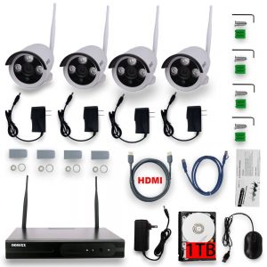Wireless Security OOSSXX 4CH 720P