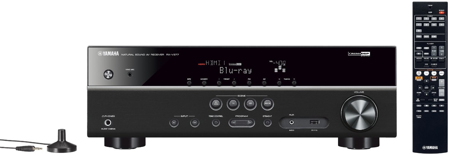 Yamaha RX-V377 5.1-Channel A-V Home Theater Receiver