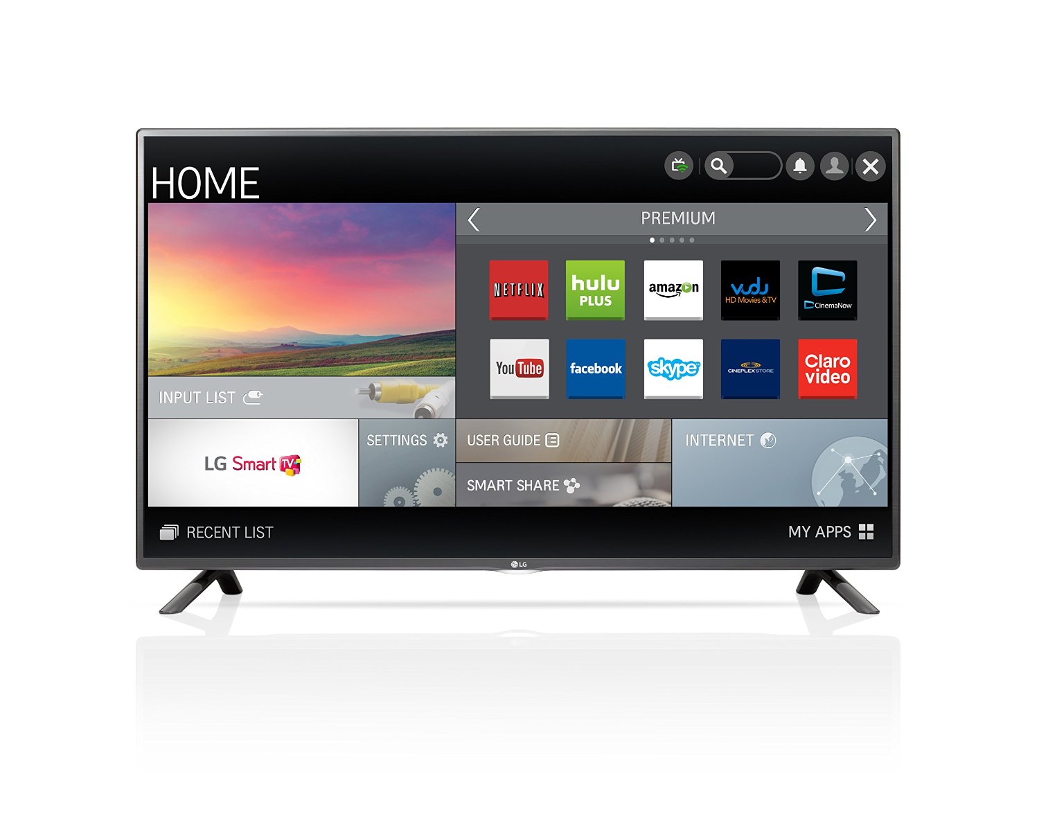 LG Electronics 50LF6100 50-Inch 1080p 120Hz Smart LED TV