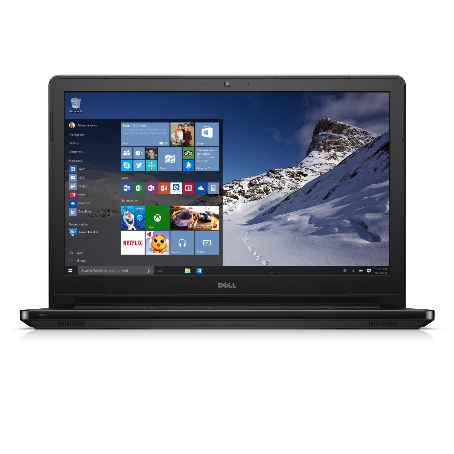Dell Inspiron i5558-2859BLK 15.6 Inch Touchscreen Laptop
