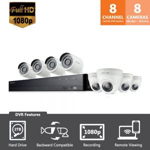 Samsung Wisenet SDH-C74083H 8 Channel Full HD Video Security 