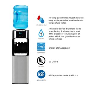 Brio Essential Series CLTL420 Top Load Hot, Cold & Room Water Cooler Dispenser