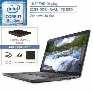 2020 Dell Latitude 5500 15.6 FHD Business Laptop