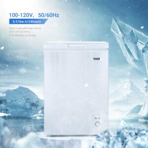 TECCPO Deep Chest Freezer 3.5 Cu Ft.