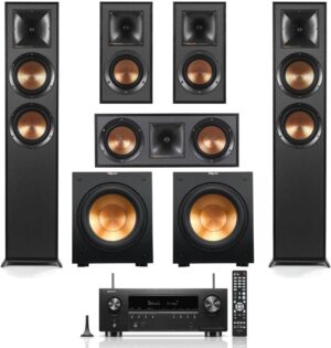 Klipsch Reference 5.2 Home Theater System, 2X R-625FA Floorstanding Speaker